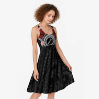 Aotearoa Proud To Be Maori Midi Dress New Zealand Fight Together - Polynesian Pride