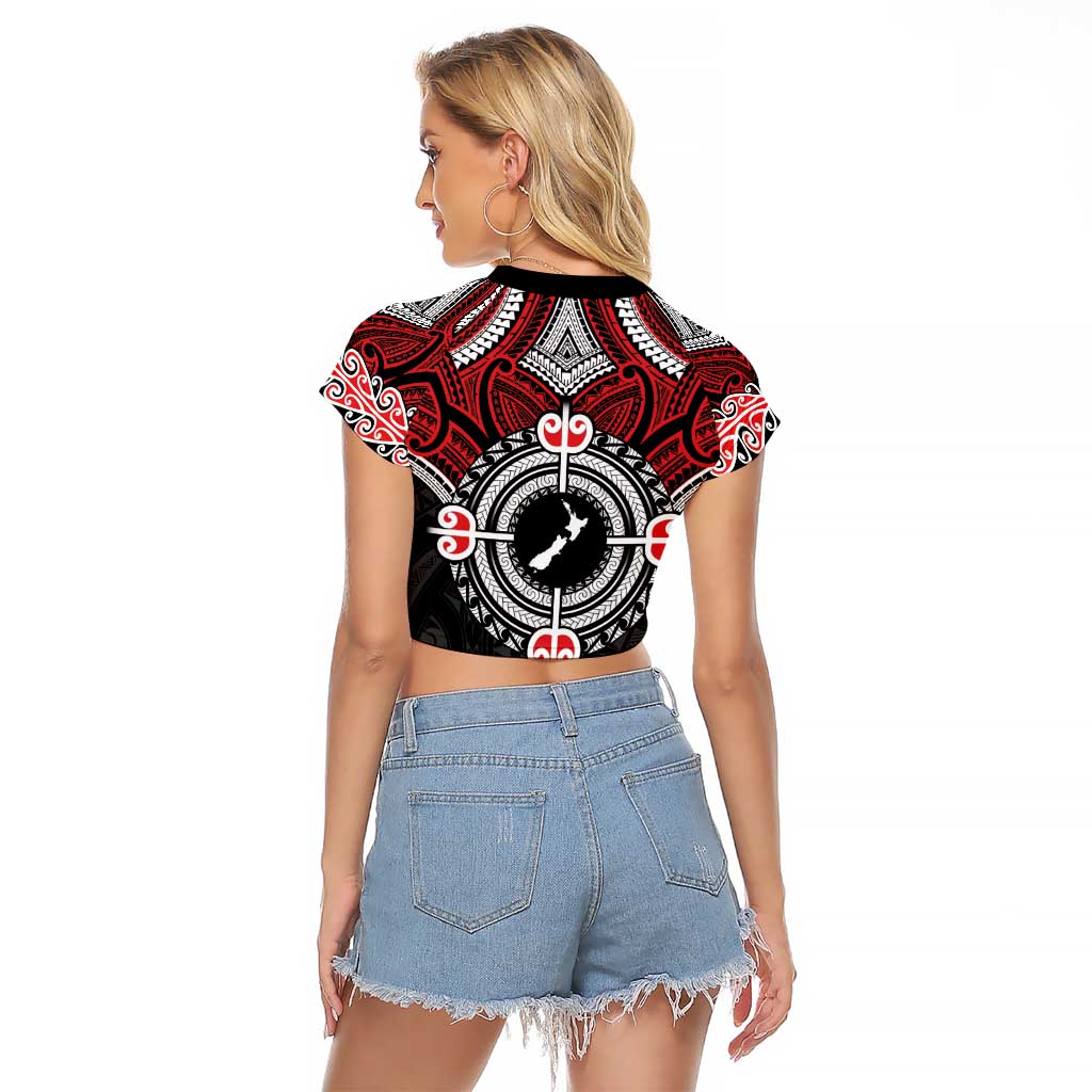 Aotearoa Proud To Be Maori Raglan Cropped T Shirt New Zealand Fight Together