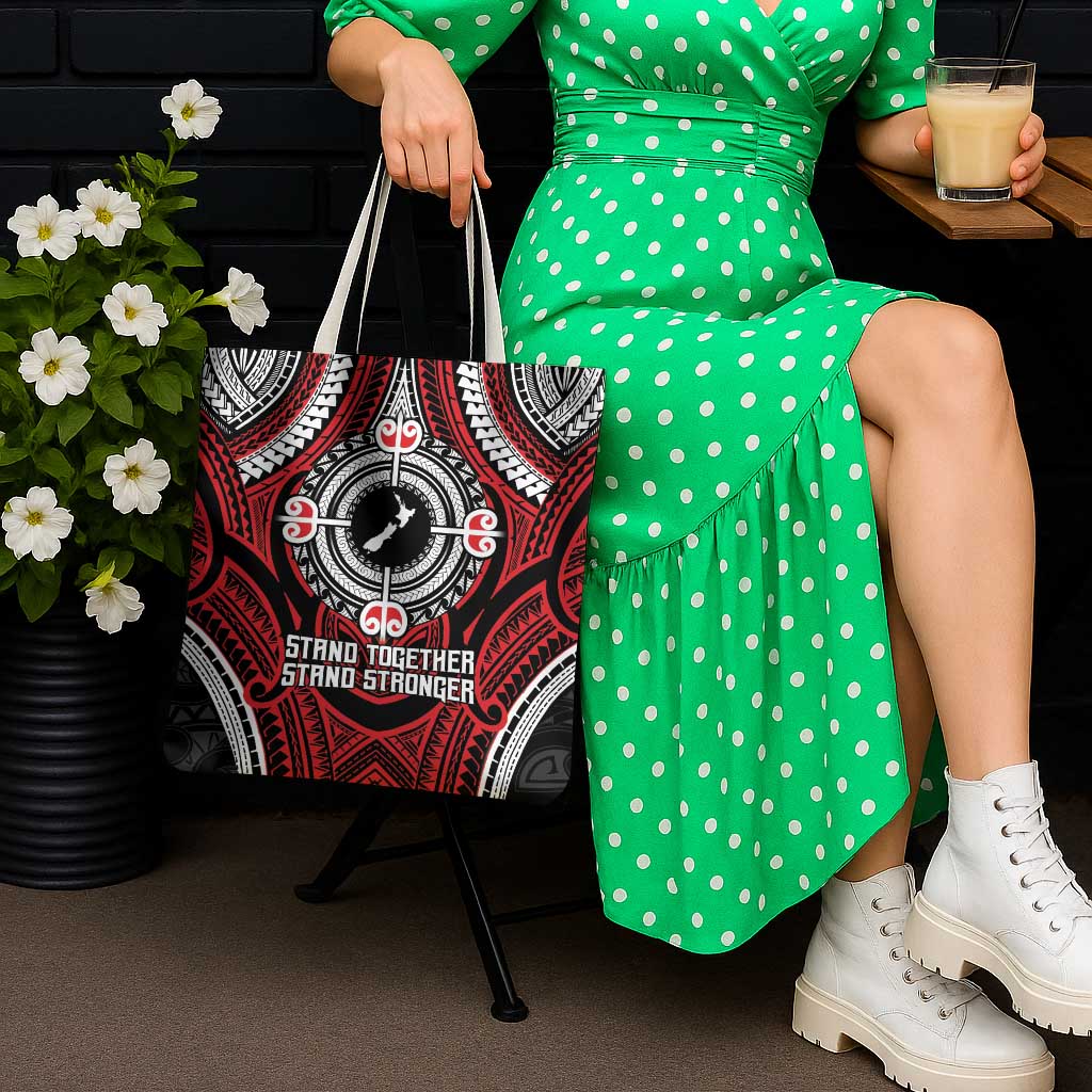 Aotearoa Proud To Be Maori Tote Bag New Zealand Fight Together - Polynesian Pride