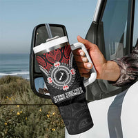 Aotearoa Proud To Be Maori Tumbler With Handle New Zealand Fight Together