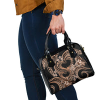Polynesia Valentines Day Forever In My Heart Tattoo Shoulder Handbag Gold Style LT9 - Polynesian Pride