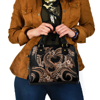 Polynesia Valentines Day Forever In My Heart Tattoo Shoulder Handbag Gold Style LT9 - Polynesian Pride
