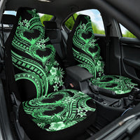 Polynesia Valentines Day Forever In My Heart Tattoo Car Seat Cover Green Style LT9 One Size Green - Polynesian Pride