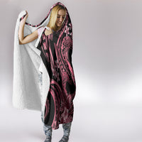 Polynesia Valentines Day Forever In My Heart Tattoo Hooded Blanket Pink Style LT9 - Polynesian Pride