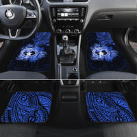 Northern Mariana Islands Ylang-ylang Mwarmwar Car Mats Polynesian Blue Style LT9 Set 4pcs Blue - Polynesian Pride