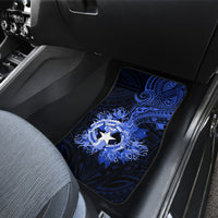 Northern Mariana Islands Ylang-ylang Mwarmwar Car Mats Polynesian Blue Style LT9 - Polynesian Pride