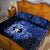 Northern Mariana Islands Ylang-ylang Mwarmwar Quilt Bed Set Polynesian Blue Style