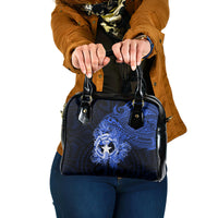 Northern Mariana Islands Ylang-ylang Mwarmwar Shoulder Handbag Polynesian Blue Style LT9 One Size Blue - Polynesian Pride