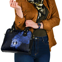 Northern Mariana Islands Ylang-ylang Mwarmwar Shoulder Handbag Polynesian Blue Style LT9 - Polynesian Pride