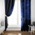 Northern Mariana Islands Ylang-ylang Mwarmwar Window Curtain Polynesian Blue Style