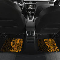 Northern Mariana Islands Ylang-ylang Mwarmwar Car Mats Polynesian Gold Style LT9 Set 2pcs - Back Gold - Polynesian Pride