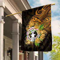 Northern Mariana Islands Ylang-ylang Mwarmwar Garden Flag Polynesian Gold Style LT9 House Flag Gold - Polynesian Pride