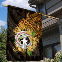 Northern Mariana Islands Ylang-ylang Mwarmwar Garden Flag Polynesian Gold Style LT9 - Polynesian Pride