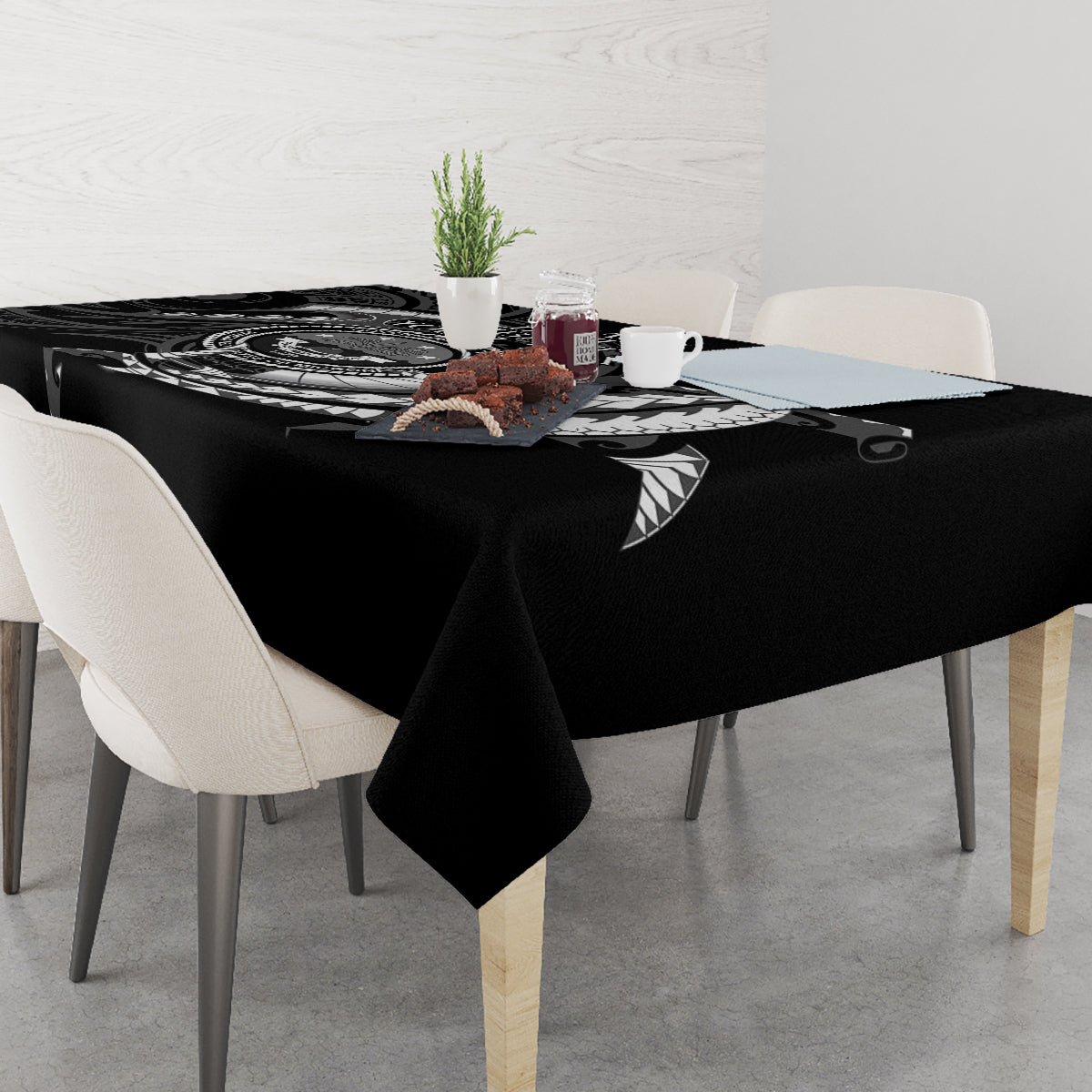 Personalised FSM Culture Day Tablecloth Hammerhead Shark Tribal 2024