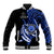 Personalised Chuuk FSM Culture Day Baseball Jacket Hammerhead Shark Tattoo 2024 LT9 Unisex Blue - Polynesian Pride