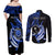 Personalised Chuuk FSM Culture Day Couples Matching Off Shoulder Maxi Dress and Long Sleeve Button Shirt Hammerhead Shark Tattoo 2024 LT9 - Polynesian Pride