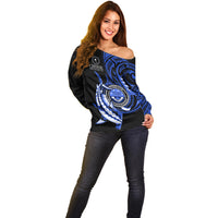 Personalised Chuuk FSM Culture Day Off Shoulder Sweater Hammerhead Shark Tattoo 2024 LT9 - Polynesian Pride
