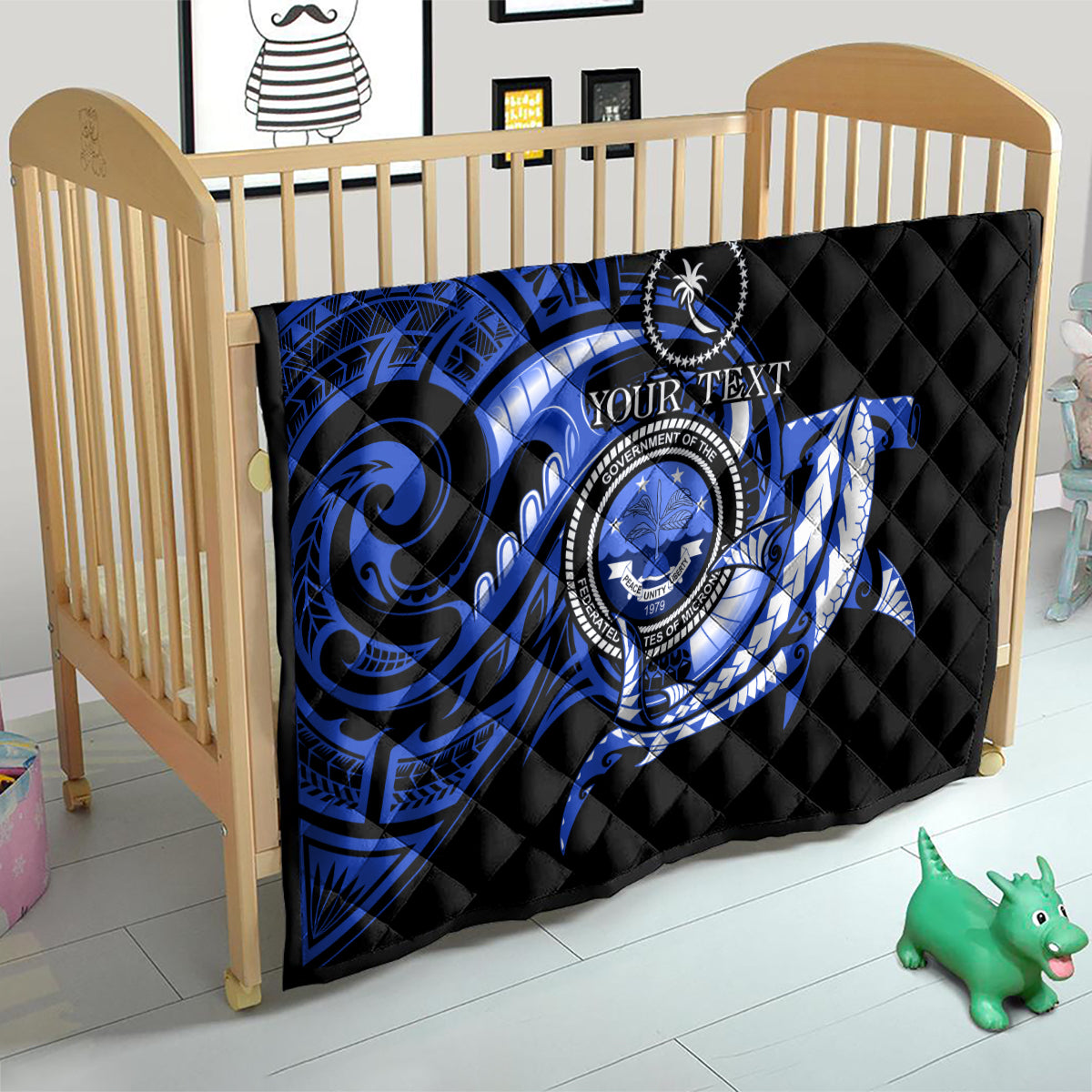 Personalised Chuuk FSM Culture Day Quilt Hammerhead Shark Tattoo 2024