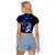 Personalised Chuuk FSM Culture Day Raglan Cropped T Shirt Hammerhead Shark Tattoo 2024 LT9 - Polynesian Pride