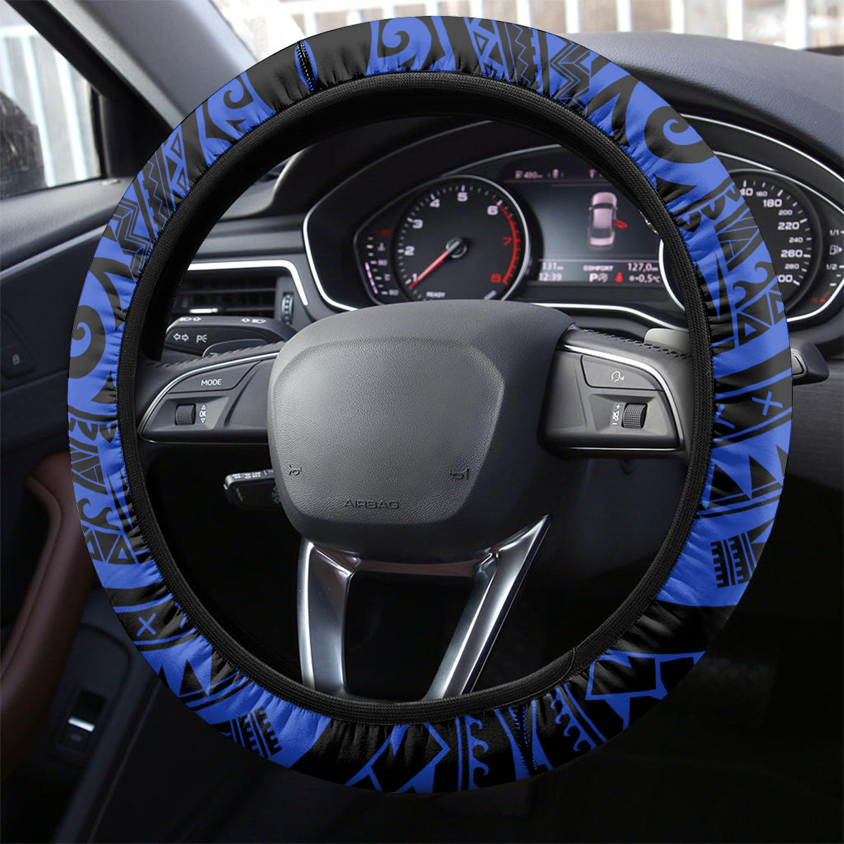 Personalised Chuuk FSM Culture Day Steering Wheel Cover Hammerhead Shark Tattoo 2024