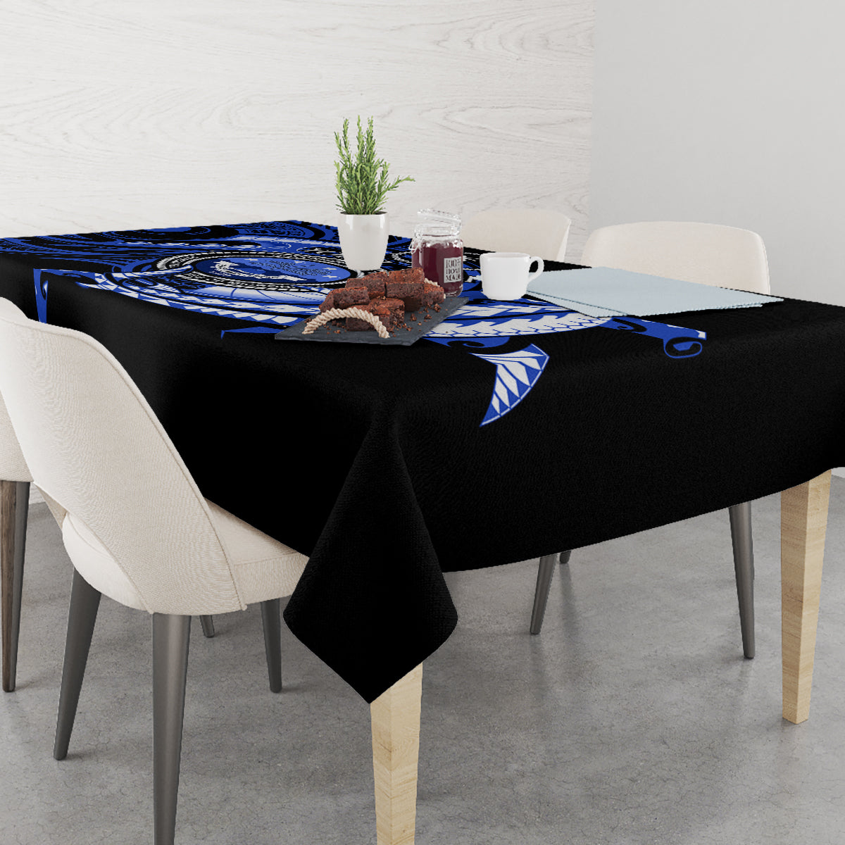 Personalised Chuuk FSM Culture Day Tablecloth Hammerhead Shark Tattoo 2024