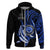 Personalised Chuuk FSM Culture Day Zip Hoodie Hammerhead Shark Tattoo 2024 LT9 Zip Hoodie Blue - Polynesian Pride