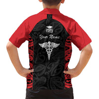 New Zealand Nurse RN 2026 Personalised Hawaiian Shirt Red Maori Pattern Cultural Pride