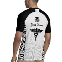 New Zealand Nurse RN 2026 Personalised Rugby Jersey White Maori Pattern Cultural Pride