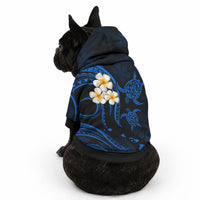Hawaii Maui Islands Pet Hoodie Pacific Plumeria Blue Vibe LT9 - Polynesian Pride