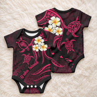 Hawaii Oahu Islands Baby Onesie Pacific Plumeria Pink Vibe LT9 - Polynesian Pride