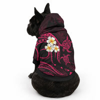 Hawaii Oahu Islands Pet Hoodie Pacific Plumeria Pink Vibe LT9 - Polynesian Pride
