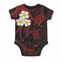 Hawaii Oahu Islands Baby Onesie Pacific Plumeria Red Vibe LT9 - Polynesian Pride