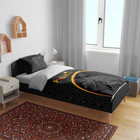 Papua New Guinea 50th Independence Day Bedding Set Simple Oro Tapa Pattern - Polynesian Pride