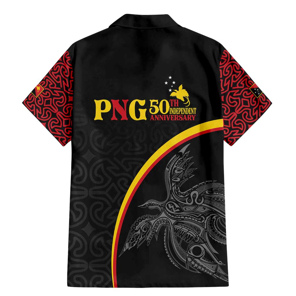 Papua New Guinea 50th Independence Day Family Matching Mermaid Dress and Hawaiian Shirt Simple Oro Tapa Pattern LT9 - Polynesian Pride