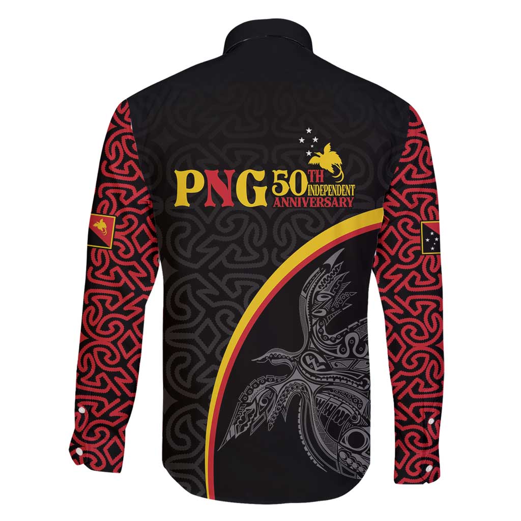 Papua New Guinea 50th Independence Day Family Matching Short Sleeve Bodycon Dress and Hawaiian Shirt Simple Oro Tapa Pattern LT9 - Polynesian Pride