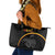 Papua New Guinea 50th Independence Day Leather Tote Bag Simple Oro Tapa Pattern - Polynesian Pride