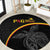 Papua New Guinea 50th Independence Day Round Carpet Simple Oro Tapa Pattern - Polynesian Pride