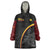 Papua New Guinea 50th Independence Day Wearable Blanket Hoodie Simple Oro Tapa Pattern - Polynesian Pride