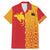 Papua New Guinea Oro Tapa Personalised Family Matching Mermaid Dress and Hawaiian Shirt Simple Bird of Paradise Style - Polynesian Pride