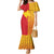 Papua New Guinea Oro Tapa Personalised Family Matching Mermaid Dress and Hawaiian Shirt Simple Bird of Paradise Style - Polynesian Pride
