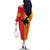 Papua New Guinea Oro Tapa Personalised Family Matching Off The Shoulder Long Sleeve Dress and Hawaiian Shirt Simple Bird of Paradise Style - Polynesian Pride