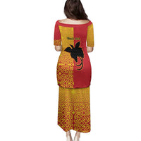 Papua New Guinea Oro Tapa Personalised Family Matching Puletasi and Hawaiian Shirt Simple Bird of Paradise Style LT9 - Polynesian Pride