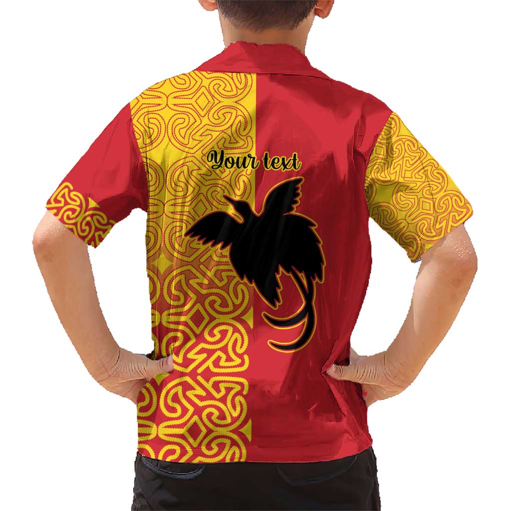 Papua New Guinea Oro Tapa Personalised Family Matching Short Sleeve Bodycon Dress and Hawaiian Shirt Simple Bird of Paradise Style LT9 - Polynesian Pride
