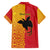 Papua New Guinea Oro Tapa Personalised Family Matching Short Sleeve Bodycon Dress and Hawaiian Shirt Simple Bird of Paradise Style - Polynesian Pride