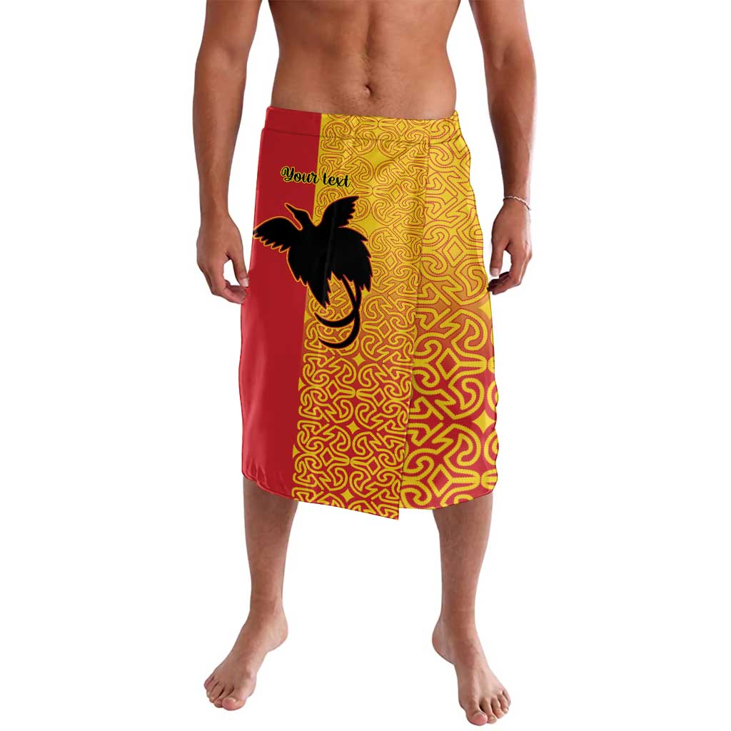 Papua New Guinea Oro Tapa Personalised Lavalava Simple Bird of Paradise Style - Polynesian Pride