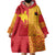 Papua New Guinea Oro Tapa Personalised Wearable Blanket Hoodie Simple Bird of Paradise Style - Polynesian Pride