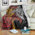 Papua New Guinea Sepik Personalised Blanket PNG Bird of Paradise Tattoo - Polynesian Pride