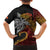 Papua New Guinea Sepik Personalised Family Matching Off Shoulder Maxi Dress and Hawaiian Shirt PNG Bird of Paradise Tattoo - Polynesian Pride