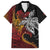 Papua New Guinea Sepik Personalised Family Matching Off Shoulder Maxi Dress and Hawaiian Shirt PNG Bird of Paradise Tattoo - Polynesian Pride