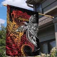Papua New Guinea Sepik Personalised Garden Flag PNG Bird of Paradise Tattoo LT9 - Polynesian Pride